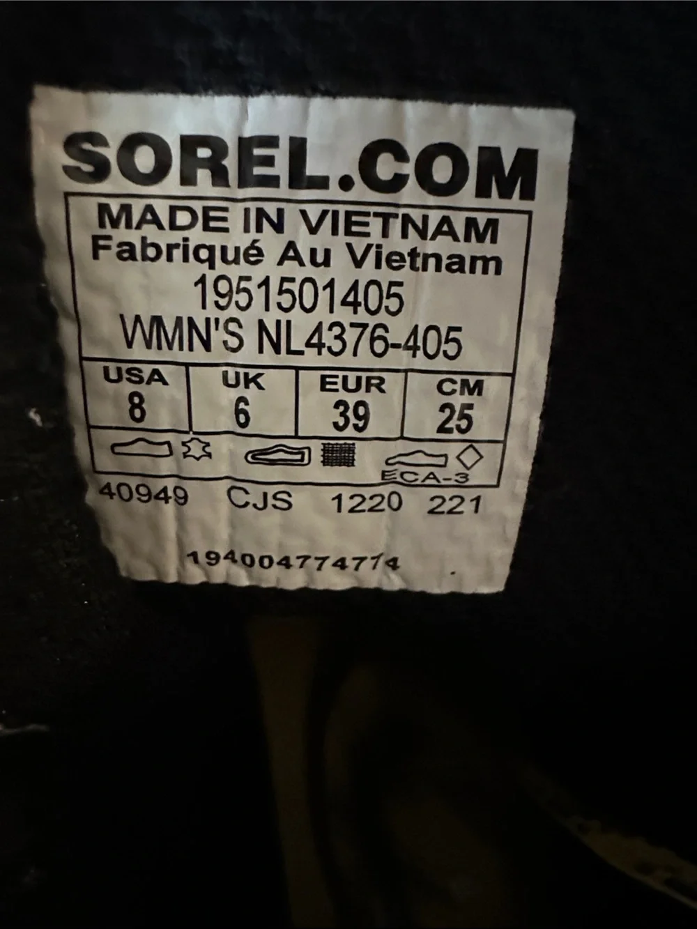 Sorel Navy Suede Lace-Up Boots with Yellow Laces